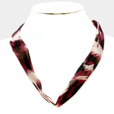 Stylish Patterned Chiffon Scarf Necklaces – Fashionable Accessories for a Chic and Elegant Look